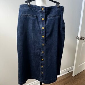 Talbots A line Jean skirt